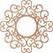 Ekena Millwork Reims Wood Fretwork Pierced Ceiling Medallion, Cherry, 22"OD x 8 3/8"ID x 1/4"T CMWP22X22X0250RECH - alternate 2
